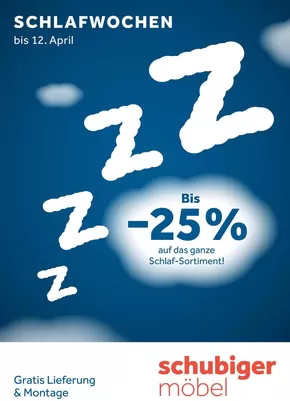 Schubiger Möbel Katalog | Schubiger Möbel reklamblad | 2025-03-04T00:00:00.000Z - 2025-04-12T00:00:00.000Z