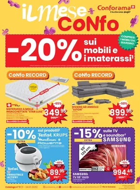 Conforama Katalog in Lausanne | Conforama reklamblad - IT | 2025-03-11T00:00:00.000Z - 2025-03-24T00:00:00.000Z