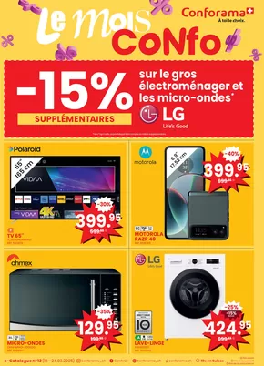 Conforama Katalog in Villars-sur-Glâne | Conforama reklamblad - FR | 2025-03-18T00:00:00.000Z - 2025-03-24T00:00:00.000Z