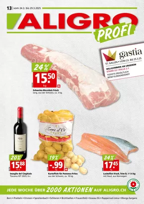 Aligro Katalog in Pratteln | Aktuälli Sonderaktione | 2025-03-24T00:00:00.000Z - 2025-03-29T00:00:00.000Z