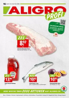 Aligro Katalog in Bern | Exklusivi Deals für üsi Chunde | 2026-04-13T00:00:00.000Z - 2026-04-18T00:00:00.000Z