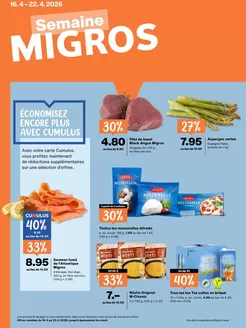 Migros Katalog in Locarno | Migros reklamblad - DE | 2026-04-16T00:00:00.000Z - 2026-04-22T00:00:00.000Z