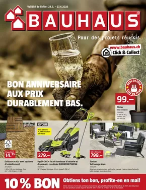 Bauhaus Katalog in Oftringen | Le nouveau prospectus BAUHAUS du avril est arrivé | 2025-05-01T00:00:00.000Z - 2025-05-31T00:00:00.000Z
