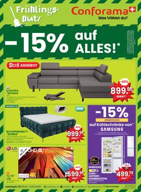 Conforama Katalog in Fribourg | Conforama reklamblad - DE | 2025-04-30T00:00:00.000Z - 2025-05-13T00:00:00.000Z