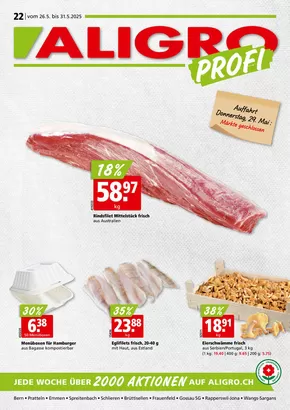 Aligro Katalog in Genève | Top-Deals und Rabatt | 2025-05-26T00:00:00.000Z - 2025-05-31T00:00:00.000Z