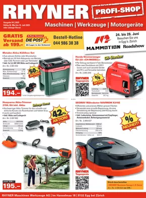 Rhyner Katalog | Rhyner reklamblad | 2025-05-26T00:00:00.000Z - 2025-07-13T00:00:00.000Z