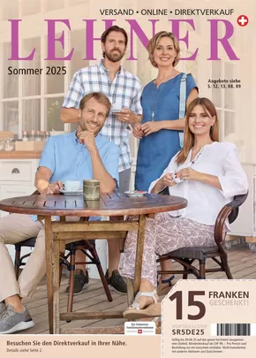 Lehner Versand Katalog | Katalog Lehner Versand | 2025-05-27T00:00:00.000Z - 2025-06-30T00:00:00.000Z