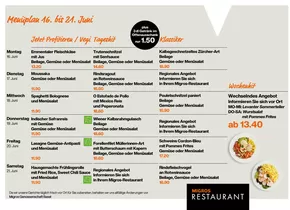 Migros Restaurant Katalog | Migros Restaurant Menüplan | 2025-06-16T00:00:00.000Z - 2025-06-21T00:00:00.000Z