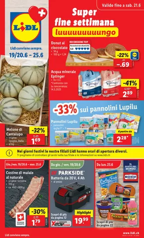 Lidl Katalog in Schaffhausen | Rabatt und Aktione | 2025-06-19T00:00:00.000Z - 2025-06-25T00:00:00.000Z