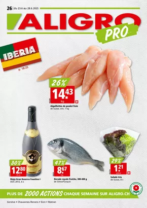 Aligro Katalog in Bern | Actions PRO #26 | 2025-06-23T00:00:00.000Z - 2025-06-28T00:00:00.000Z