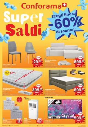 Conforama Katalog | Conforama reklamblad - IT | 2025-06-18T00:00:00.000Z - 2025-07-01T00:00:00.000Z