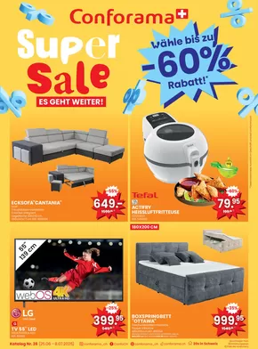 Conforama Katalog in Cernobbio | Conforama reklamblad - DE | 2025-06-25T00:00:00.000Z - 2025-07-08T00:00:00.000Z