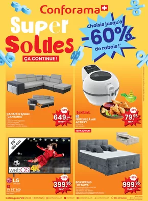 Conforama Katalog in Cernobbio | Conforama reklamblad - FR | 2025-06-25T00:00:00.000Z - 2025-07-08T00:00:00.000Z