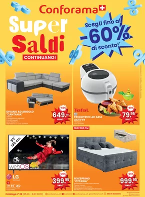 Conforama Katalog | Conforama reklamblad - IT | 2025-06-25T00:00:00.000Z - 2025-07-08T00:00:00.000Z