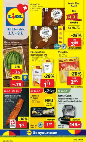 Lidl Katalog in Therwil | Top-Deals und Rabatt | 2025-07-03T00:00:00.000Z - 2025-07-09T00:00:00.000Z