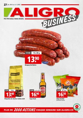 Aligro Katalog in Basel | Actions BUSINESS #27 | 2025-06-30T00:00:00.000Z - 2025-07-05T00:00:00.000Z