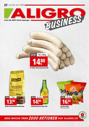 Aligro Katalog in Basel | Jetzt spare mit üse Deals | 2025-06-30T00:00:00.000Z - 2025-07-05T00:00:00.000Z