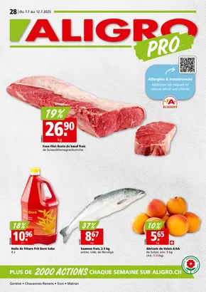 Aligro Katalog in Genève | Actions PRO #28 | 2025-07-07T00:00:00.000Z - 2025-07-12T00:00:00.000Z