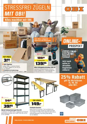 OBI Katalog in Prilly | Alles machbar mit OBI. | 2025-03-02T00:00:00.000Z - 2025-03-22T00:00:00.000Z