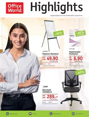 Office World Katalog in Zürich | Office World reklamblad | 2025-02-27T00:00:00.000Z - 2025-03-26T00:00:00.000Z